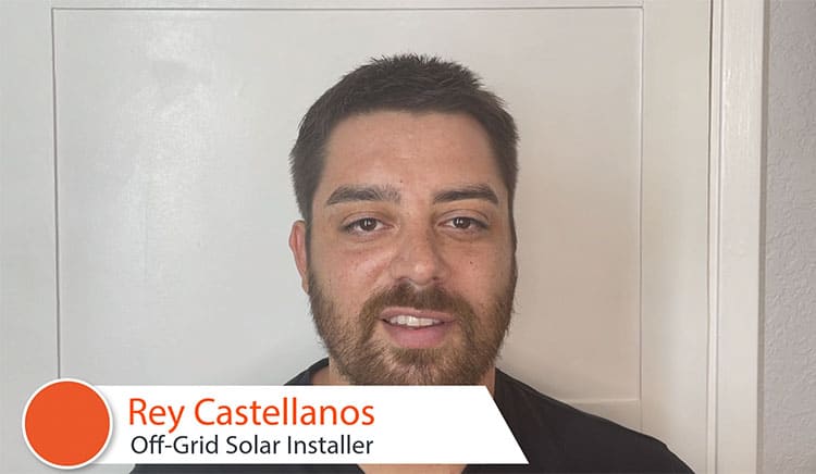 Rey Castellanos Off Grid solar installer